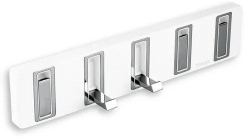 Novaservis Yacore háčik biela/chróm 65543.4