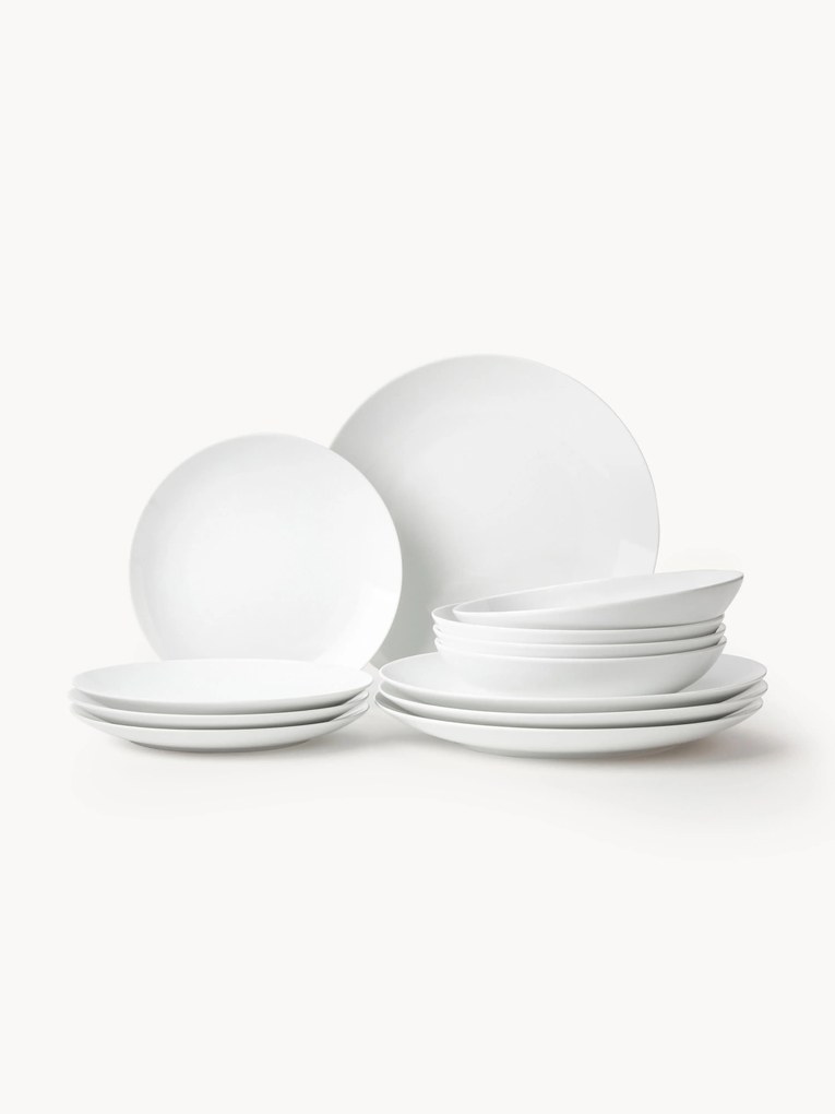 Porcelánová súprava riadu Delight Modern, 4 osoby, 12 ks