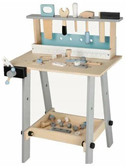Drevený stolík s náradím Eco Toys + 32 príslušenstiev