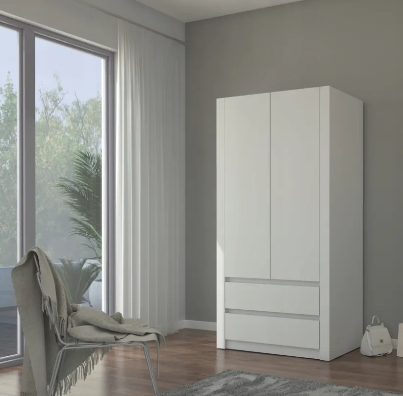 Moderná dvojdverová skriňa MODERN B20 180 x 90 x 55 cm - rôzne farebné prevedenia sonoma