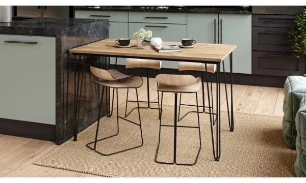 Jedálenský stôl HALIJA v dekore Dub Craft