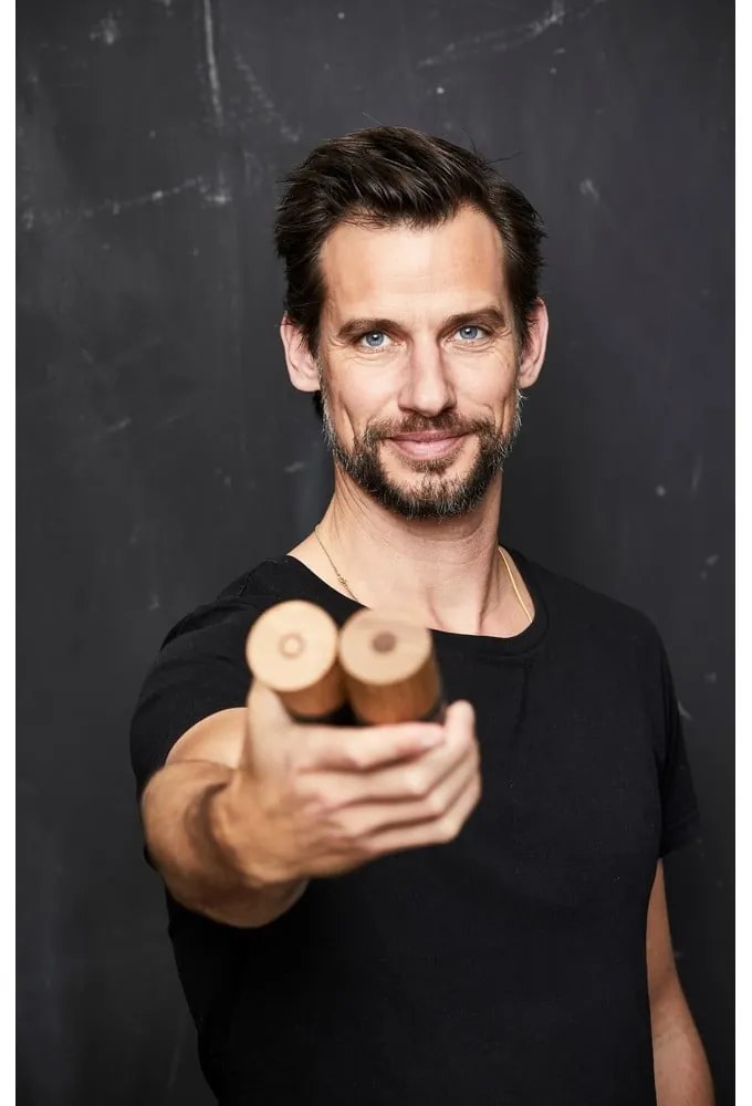 Čierna keramická súprava mlynčekov na korenie a soľ 2 ks Gastro Black – Bitz