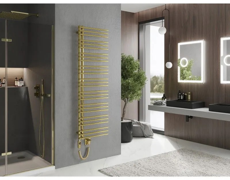 Mexen Neptun, elektrické vykurovacie teleso 1600 x 500 mm, 600 W, zlatá lesklá, W101-1600-500-2600-50