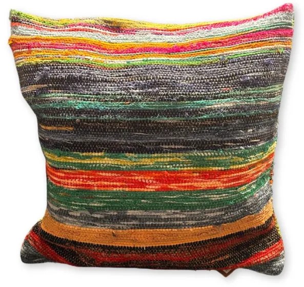 Patchworková Obliečka na Vankúš - 40x40cm - Zelené Odtiene