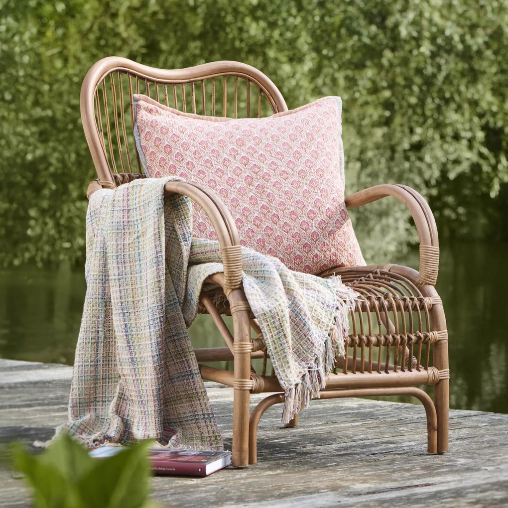 Ib Laursen Bavlnený poťah na vankúš Vigga Orange 50 × 50 cm