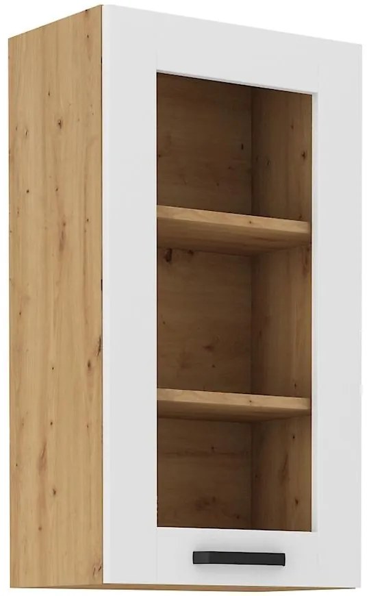 Kuchynská skrinka LUNA biely mat/artisan  40gs-90 1f