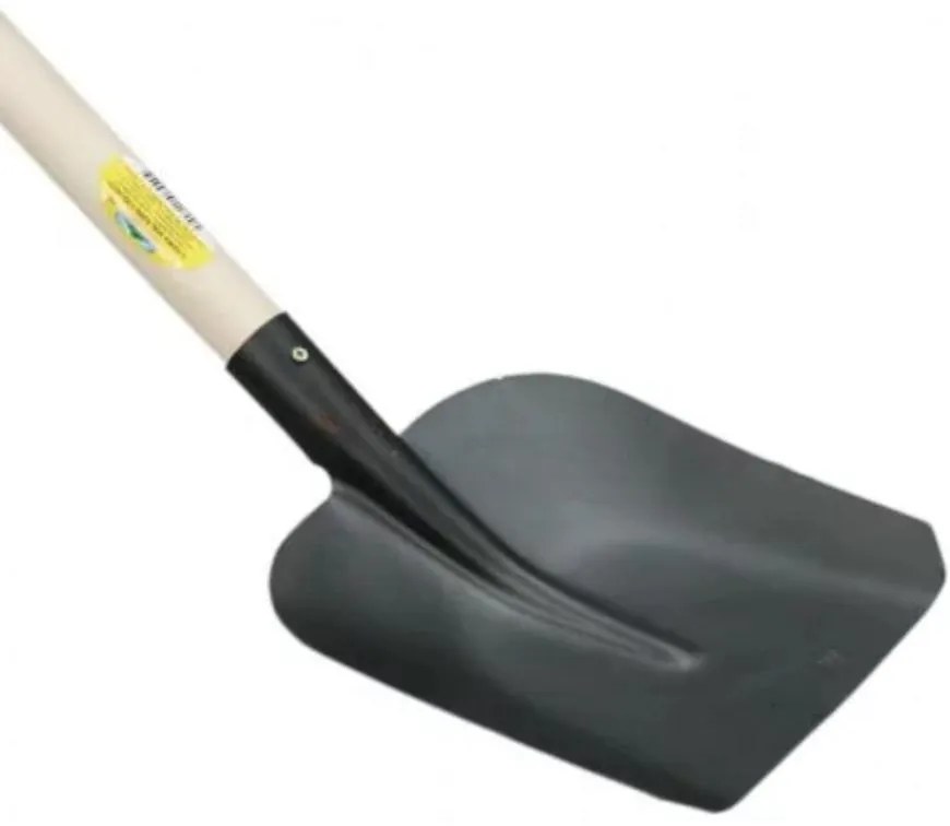 Čierna lopata na upratovanie stajní 130 cm 08392