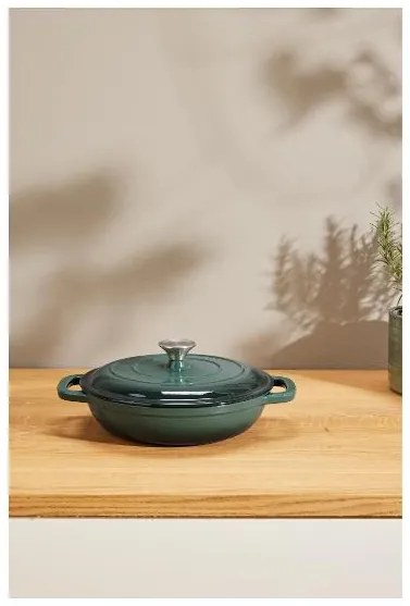 Silvercrest® Liatinová servírovacia panvica, 2,4 l (zelená) (100393065)