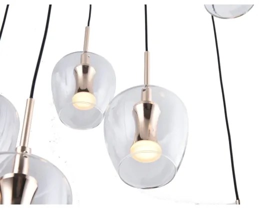 Zuma Line MD2291-11B-3BGT - LED závesný luster na lanku NELSON 11xLED/3W/230V čierna