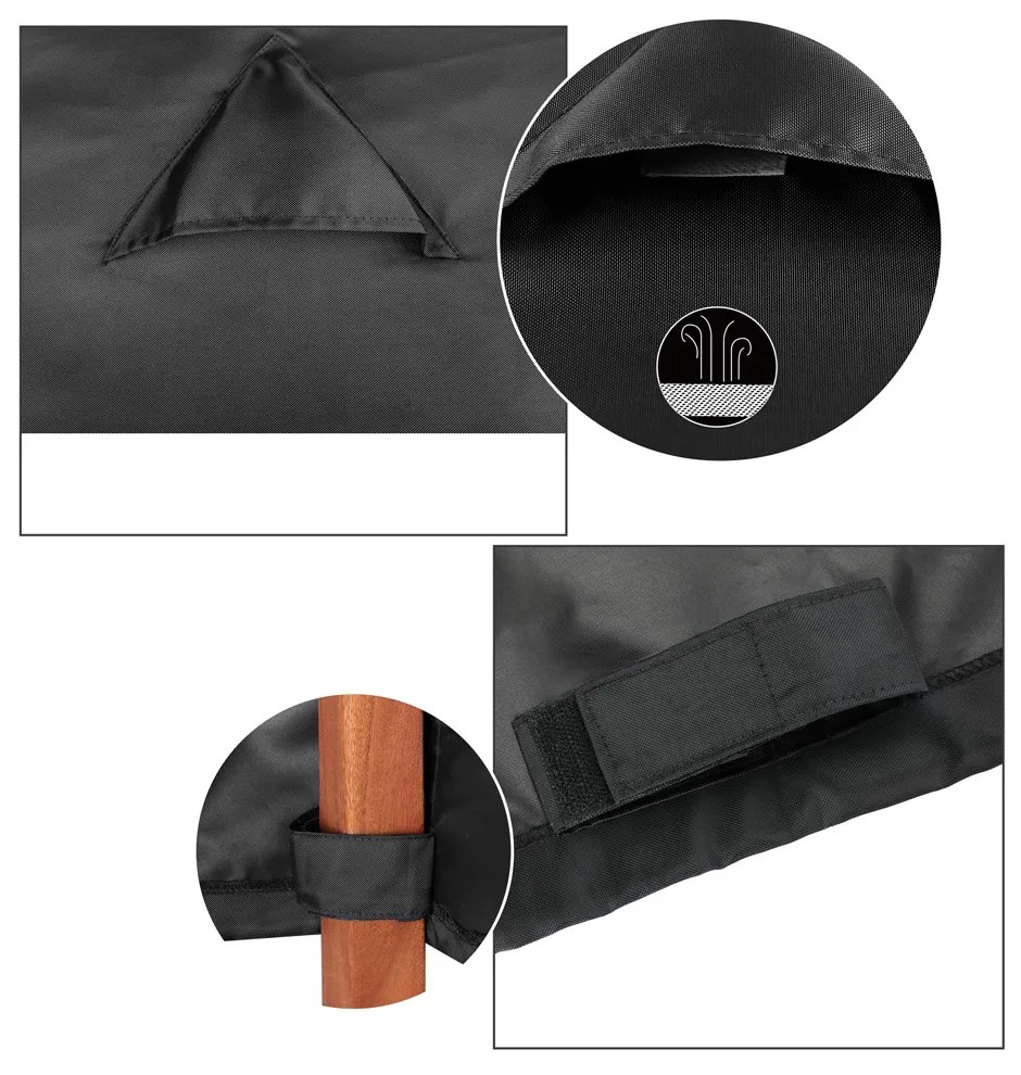 Kingsleeve Ochranný obal na saunové lehátko, antracit 160/155x60x75/39 cm