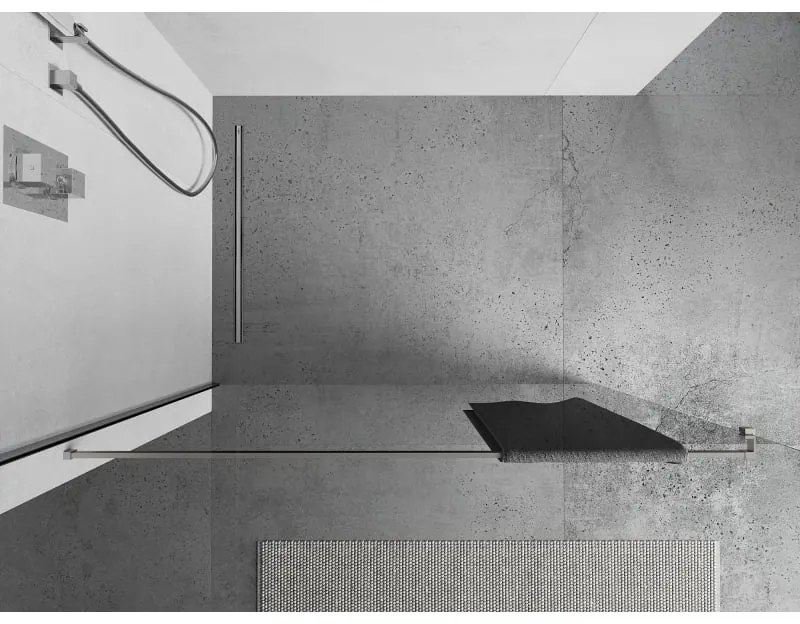 Mexen Mexen, držiak uterákov na stenu sprchovacieho kúta, nikel matný, 800-06-97