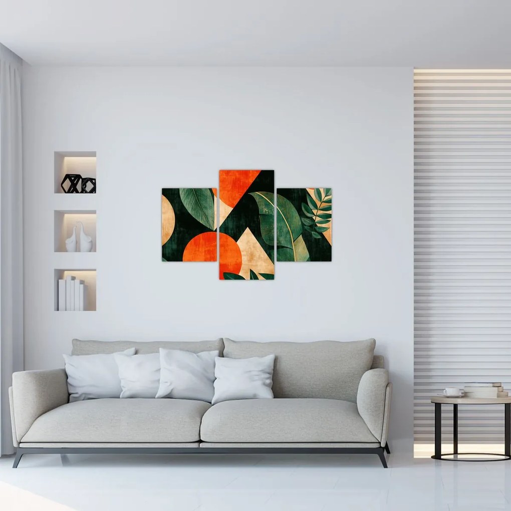Obraz - Geometrické prírodné motívy II. (90x60 cm)