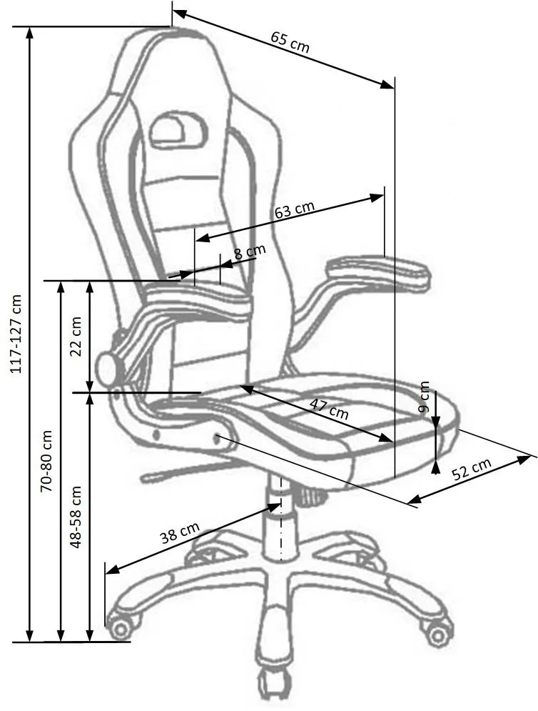 Kancelárske kreslo LOTUS sivo-čierne