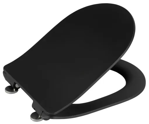 WENKO 23827100-WC sedadlo SEDILO 45,2x36,2 cm čierna/strieborná