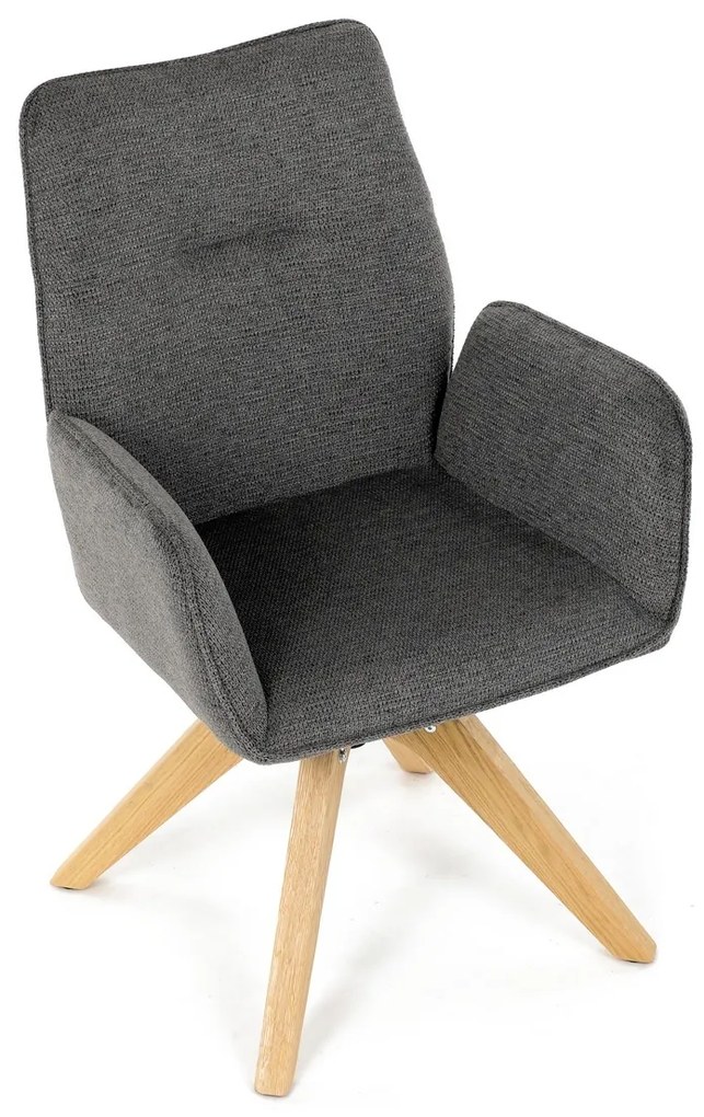Jedálenská stolička DCH-C2148 GREY2 s vodoodolnýmpoťahom
