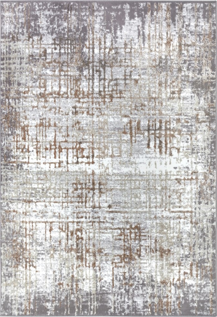 Kusový koberec Shine 105925 Abstract Cream Grey, 67x120, šedá, obývacia izba, Hanse Home