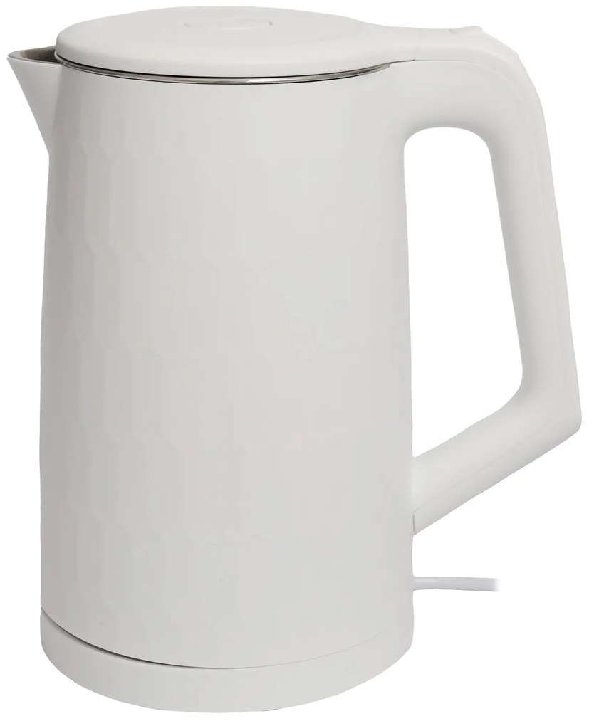 Bauerkraft Bezdrôtová cestovná rýchlovarná kanvica 1500 W 1,8 l otočná biela