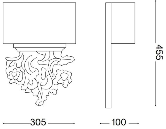 Ideal Lux - Nástenné svietidlo PETER 2xE14/40W/230V