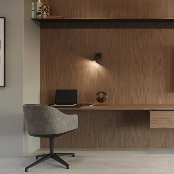 Sollux SL.1049 - Nástenné bodové svietidlo RING 1xGU10/10W/230V čierna