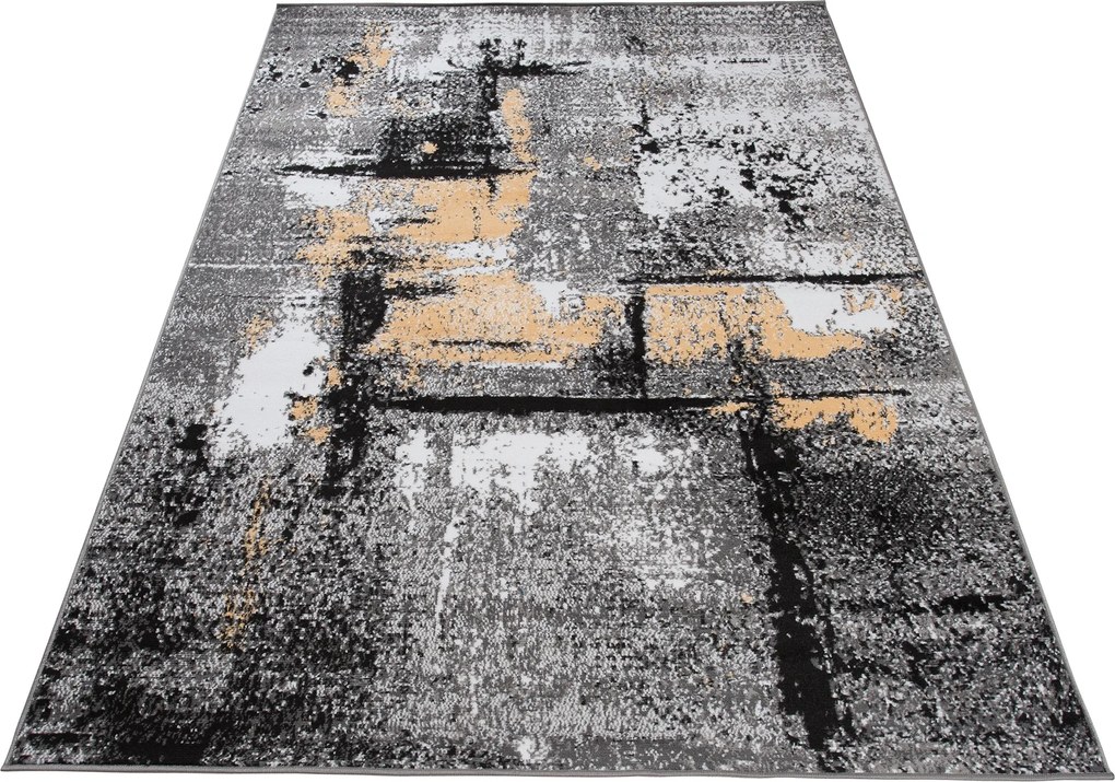 TA Koberec Q541C WHITE MAYA PP EYM Sivý Obdĺžnikový Rozmer: 250x300 cm