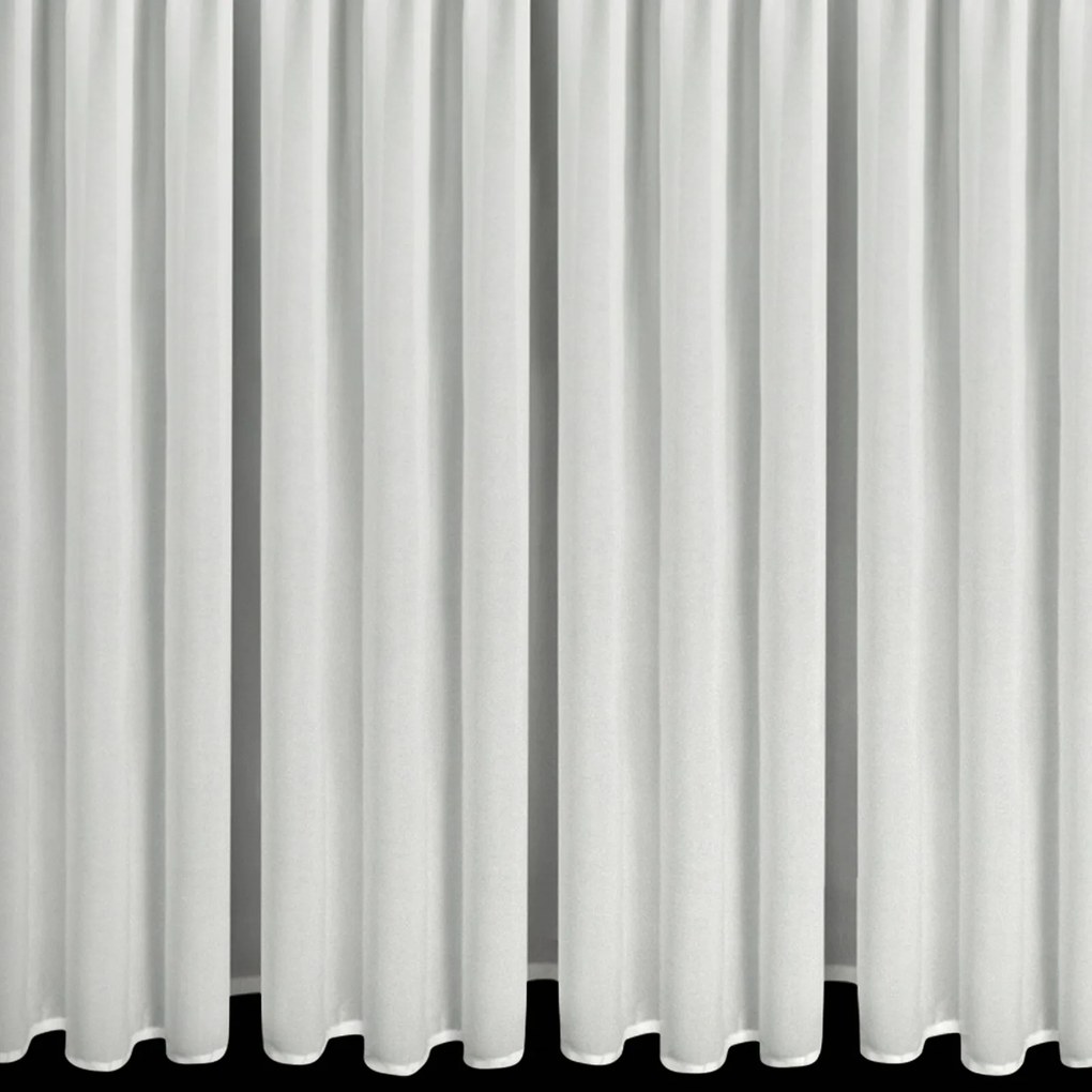VIANOČNÁ ZÁCLONA NA PÁSKE FLAKE 350X160 CM BIELA