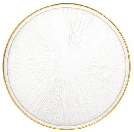 Dezertný tanier MONZE so zlatým okrajom 862071
