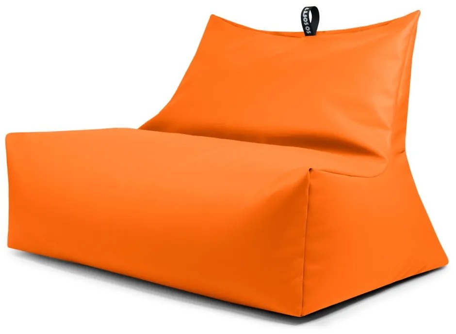Oranžový sedací vak z imitácie kože Icy Sofa – So Soft?