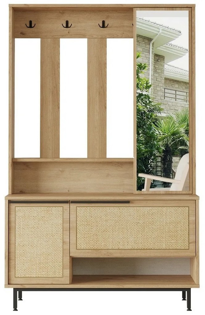 Vešiak s botníkom Once Walnut and Oak