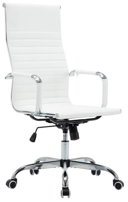 Kancelárske kreslo s podrúčkami Azure 2 New - biela / chróm