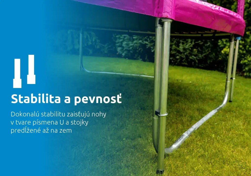 Marimex | Trampolína Marimex Standard 244 cm ružová + ochranná sieť + rebrík ZADARMO | 19000110