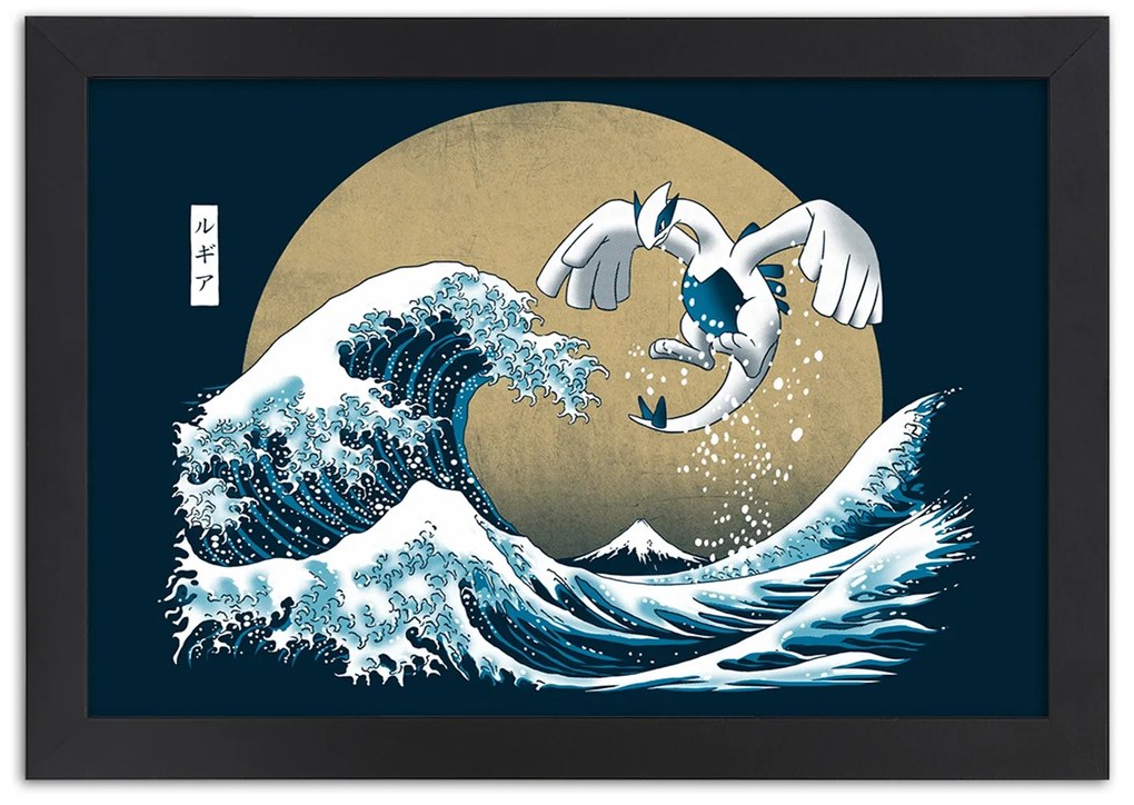 Gario Plagát Tsunami - japonský motív Farba rámu: Bez rámu, Rozmery: 30 x 20 cm