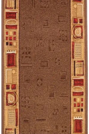 Koberce Breno Behúň JENA 44, šíře role 100 cm, hnedá, viacfarebná