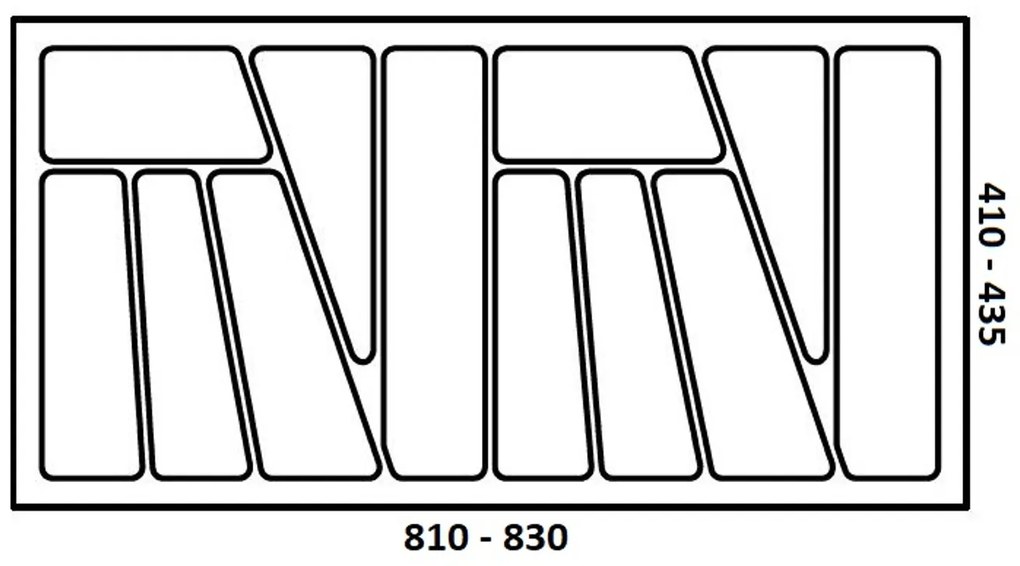 Strong Príborník 144121 830 x 435 mm sivý