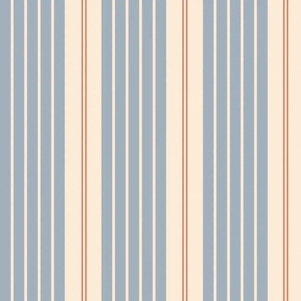 Tapeta Vintage modré pruhy 280×50 cm