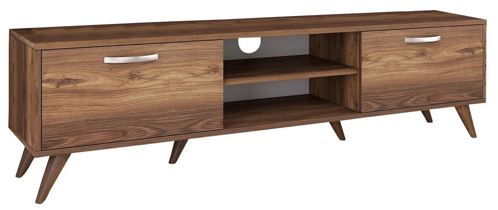 TV stolík/skrinka Macky (Orech). Akcia -18%. Vlastná spoľahlivá doprava až k Vám domov. 1072057