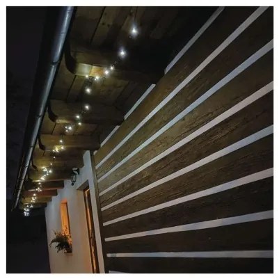 LED vánoční řetěz Steny s časovačem 50 m studená bílá