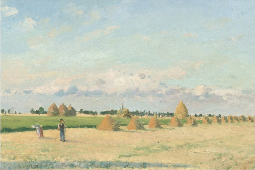 Obraz - Camille Pissarro, Landscape, Ile de France, reprodukcia (90x60 cm)