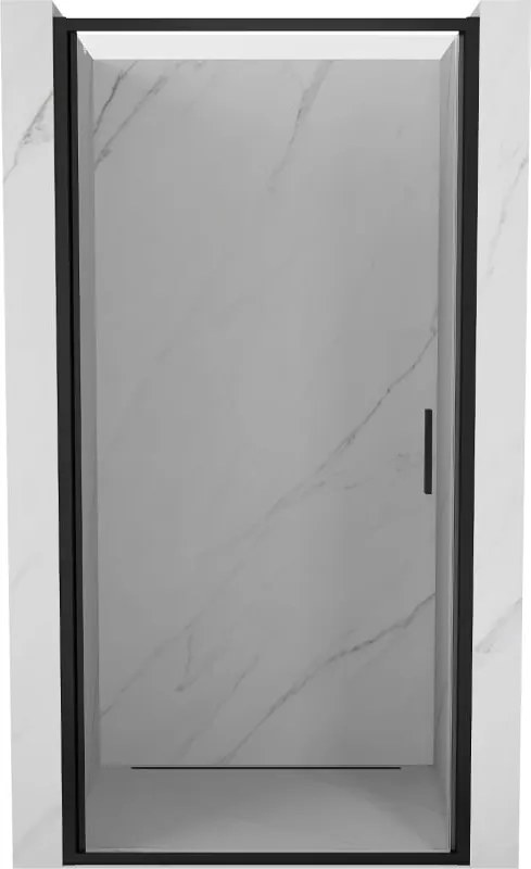 Mexen Exo sprchové dvere 80 cm, priehľadné, čierne - 817-080-000-70-00