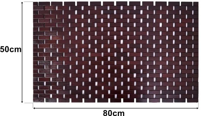 Kúpeľňová predložka ALBA tmavohnedá