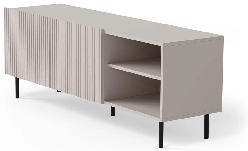 TV stolík Paxos 150 cm kašmír/čierny