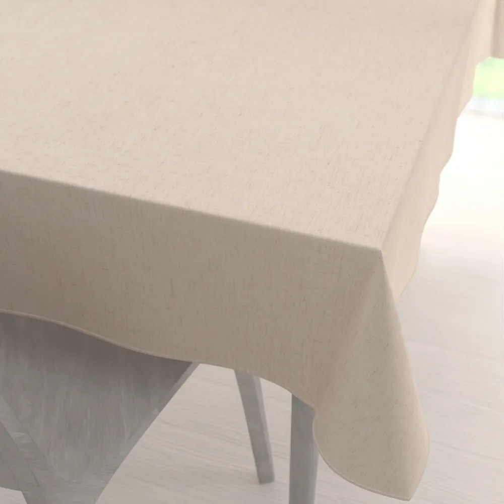 Biante Dekoračný obdĺžnikový obrus PM-128 Prírodná režná 140x180 cm