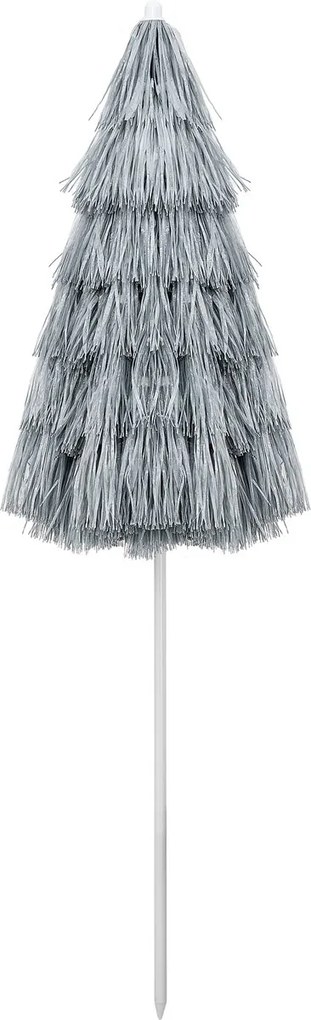 Plážový slunečník Hawaii 160 cm šedý