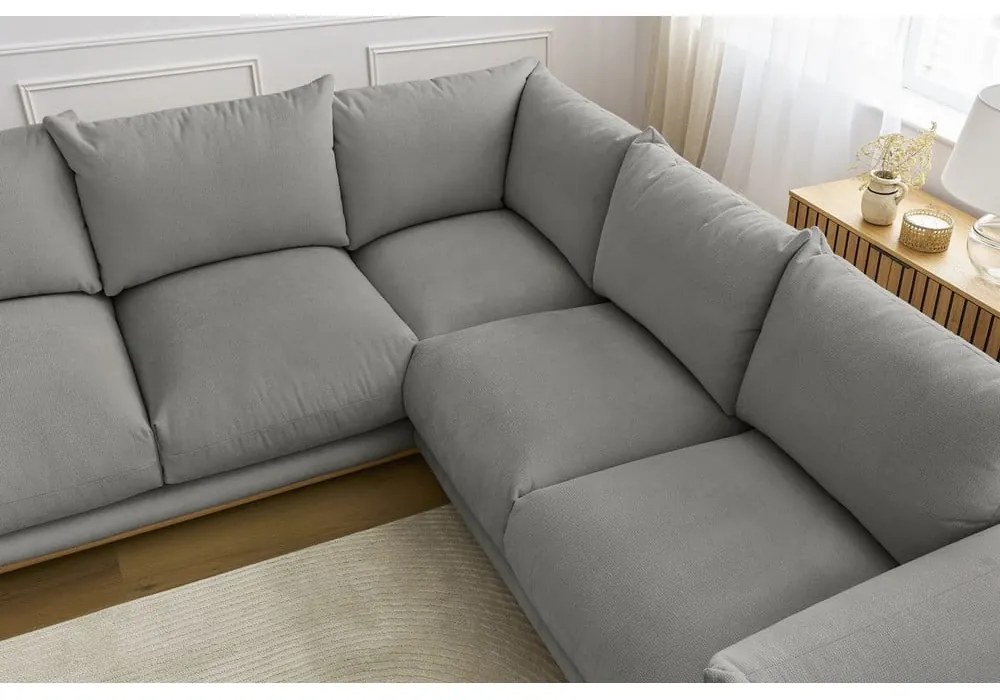 Sivá rohová pohovka Ernest – Bobochic Paris