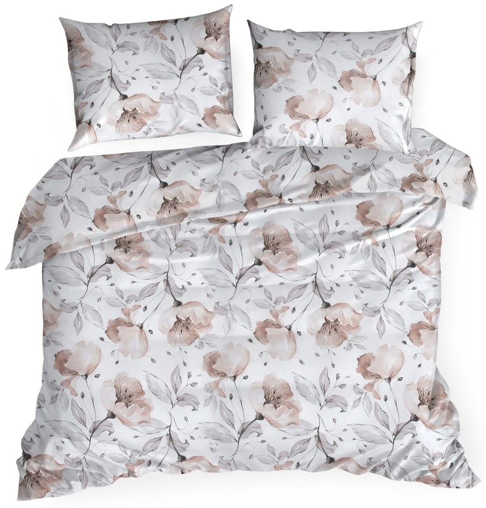 RENFORCÉ OBLIEČKY NICKY 160X200 CM, 2 KS 70X80 CM KVETY