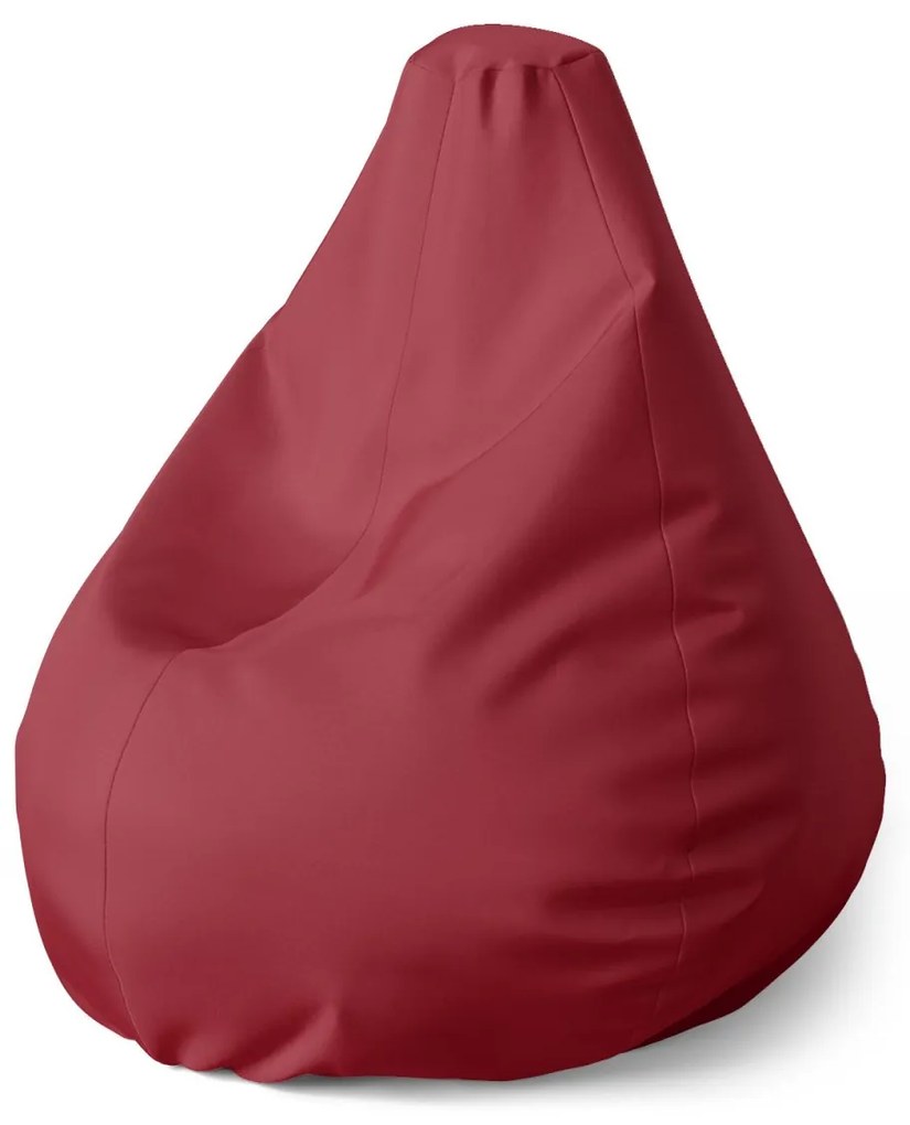 Sablio Sedací vak Pear Tmavočervená - 70 x 95 x 15 cm