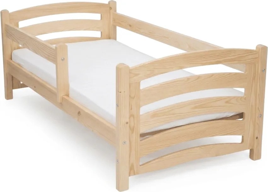 Detská posteľ MELA 80 x 160 cm, borovica Rošt: S lamelovým roštom, Matrac: Matrac EASYSOFT 8 cm
