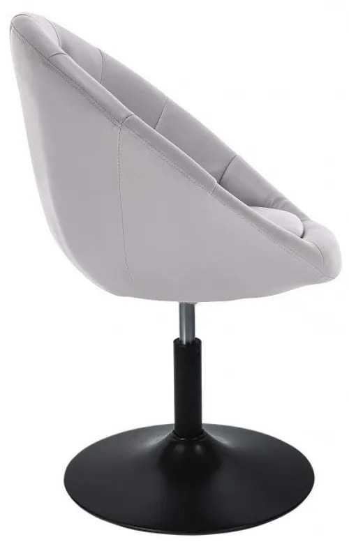 LuxuryForm DESIGN Kreslo VERA na čiernom tanieri - šedé