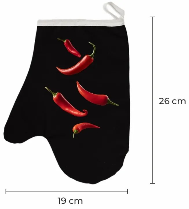 Kuchynská rukavica Spicy EMI, červená