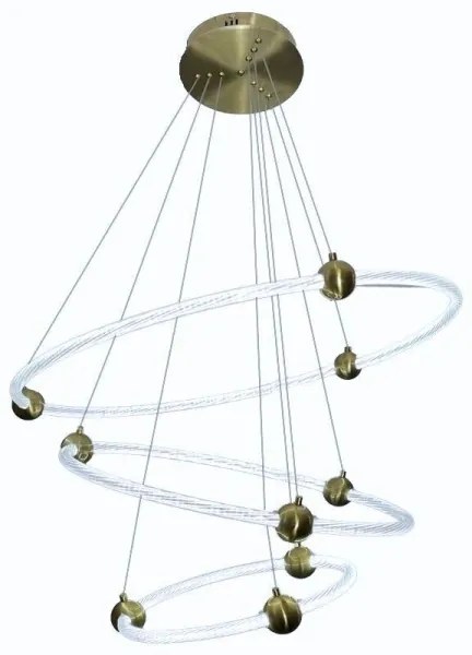 LED Stmievateľný luster na lanku LED/45W/230V 3000-6500K + diaľkové ovládanie