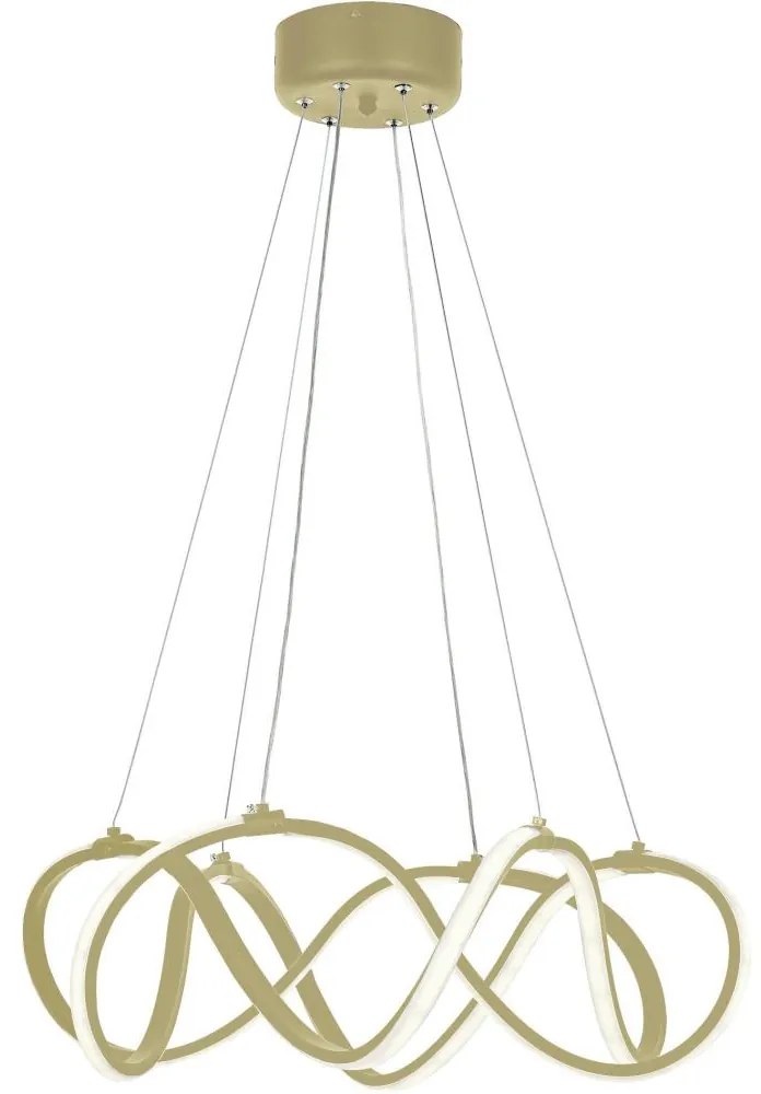 LED Luster na lanku LED/54W/230V 3000/4000/6000K zlatá